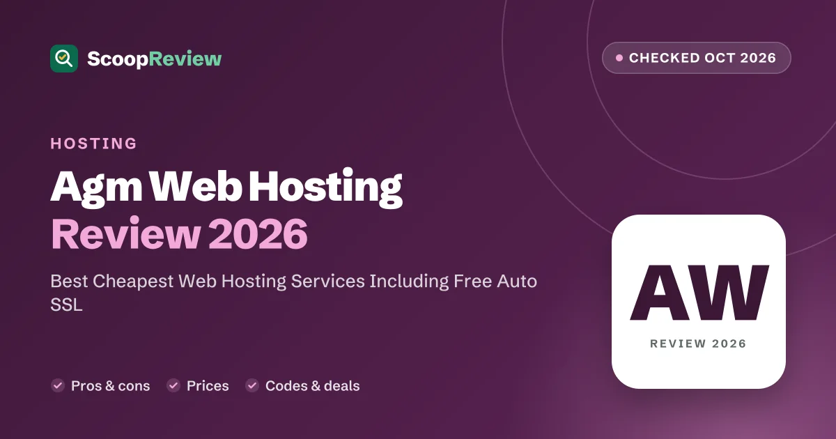 Agm Web Hosting review 2026