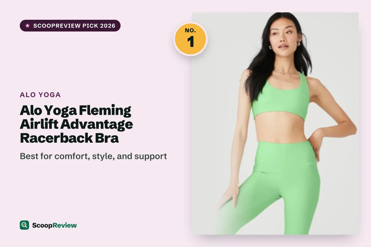 Alo Yoga Fleming Airlift Advantage Racerback Bra – Best for comfort, style, and support