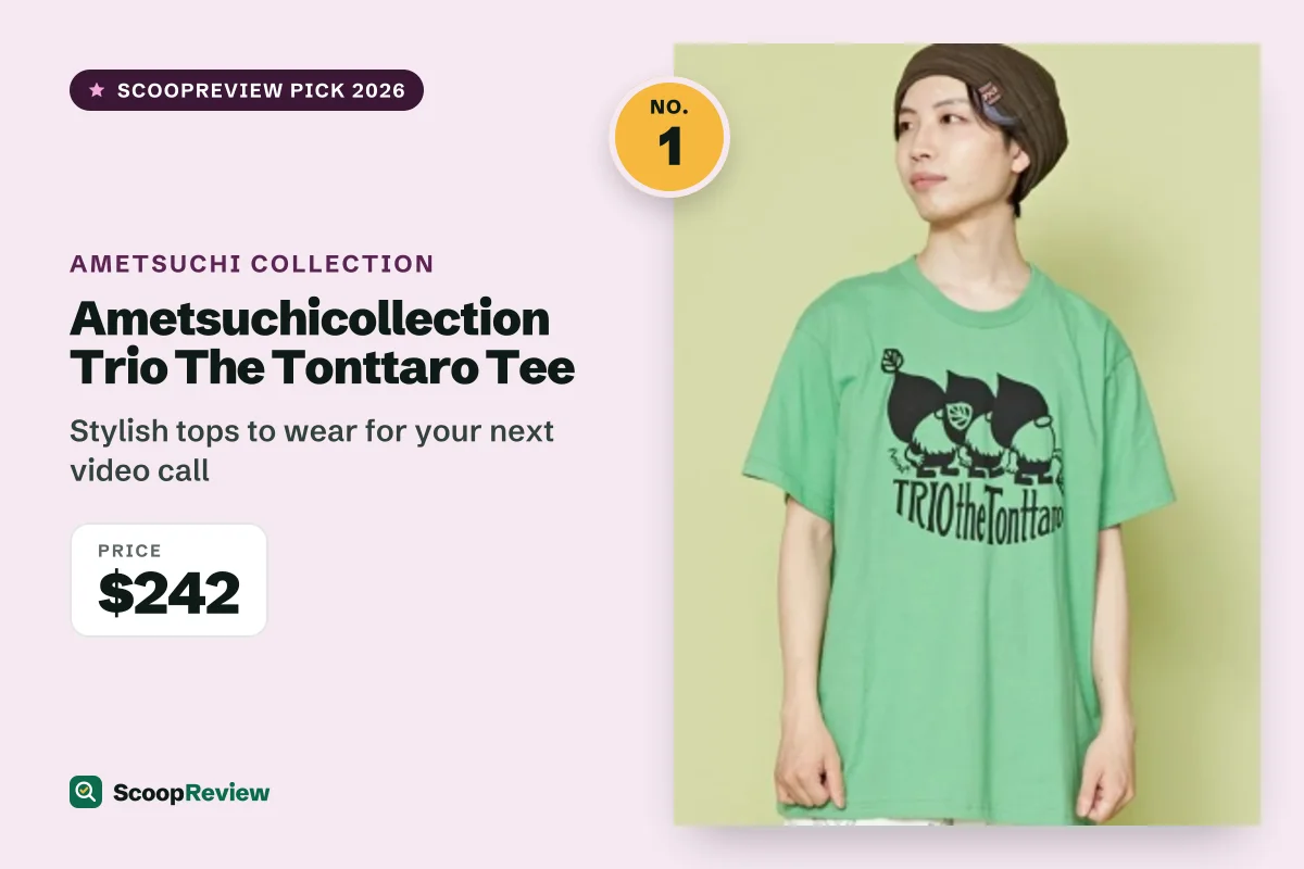 Ametsuchicollection Trio The Tonttaro Tee – Stylish tops to wear for your next video call