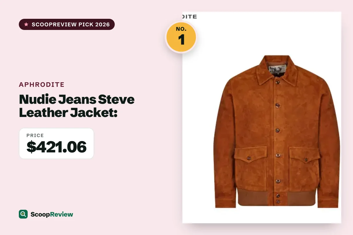 Nudie Jeans Steve Leather Jacket: