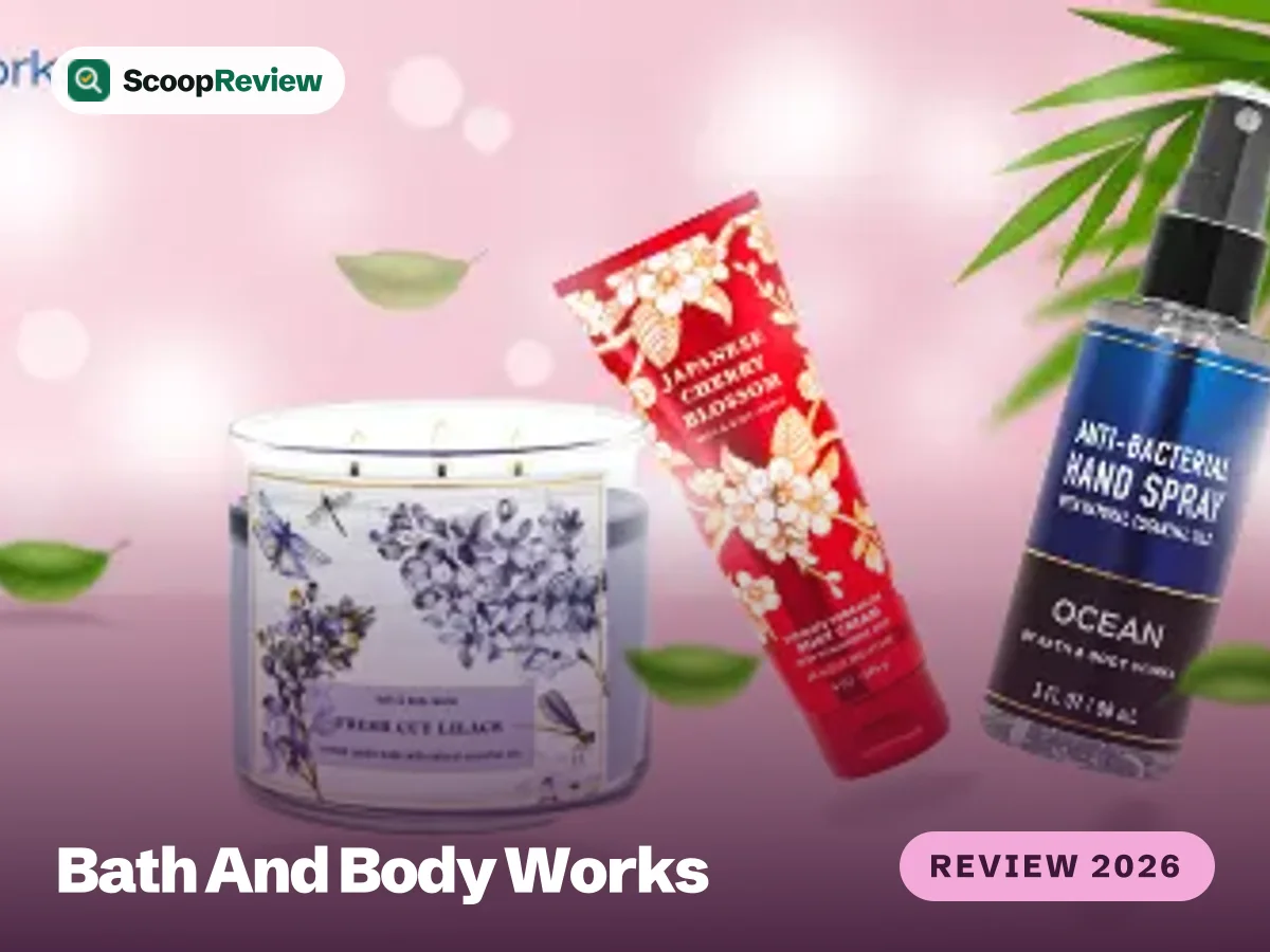 Bath & Body Works candle, body cream and hand spray