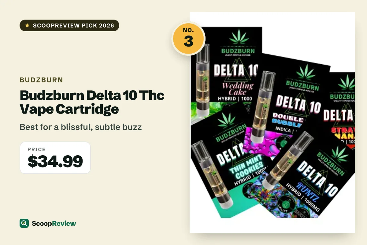 Budzburn Delta 10 Thc Vape Cartridge – Best for a blissful, subtle buzz