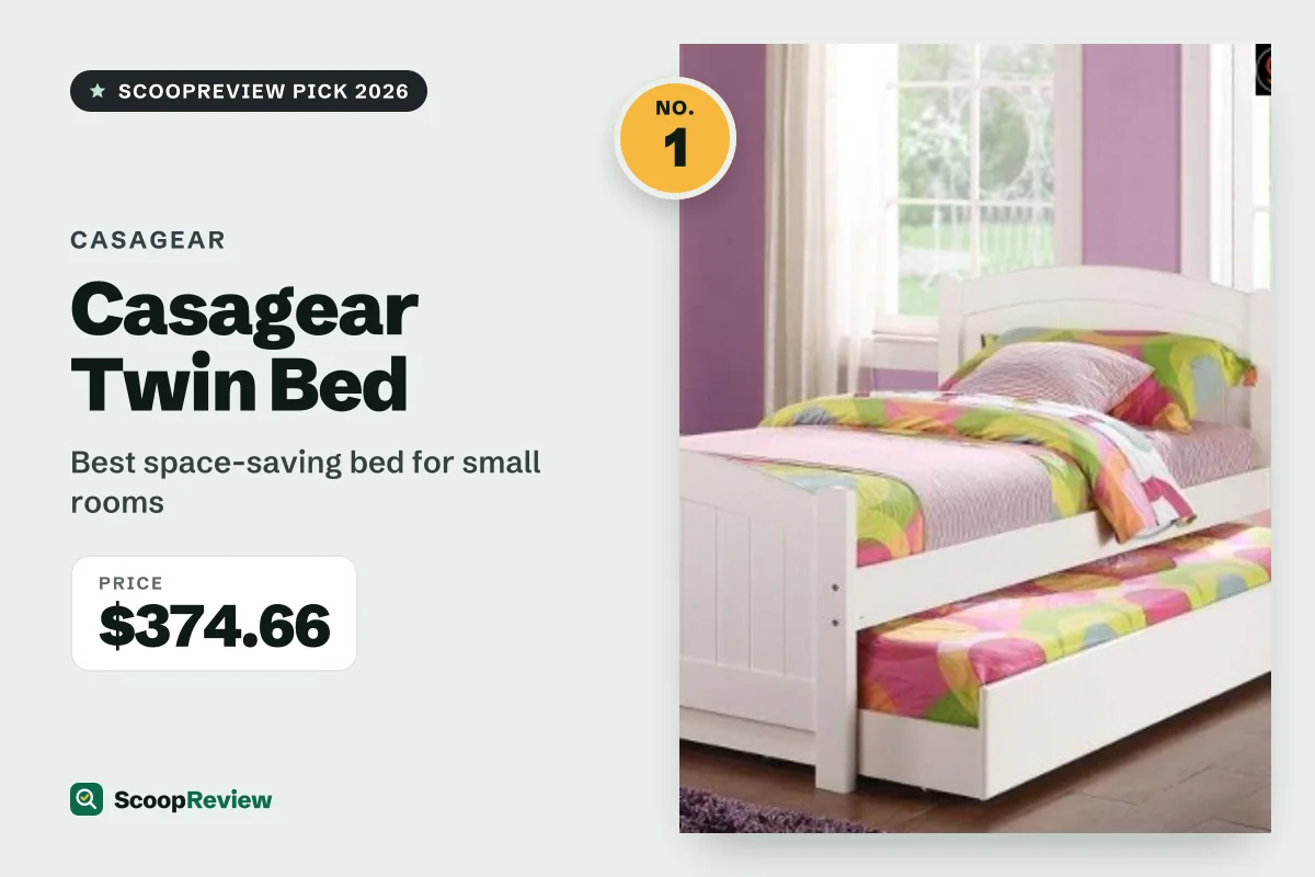 Casagear Twin Bed – Best space-saving bed for small rooms