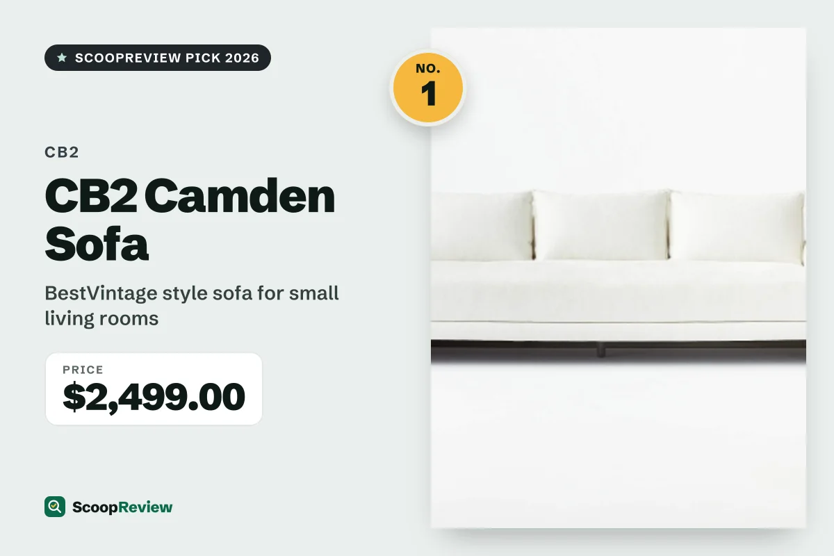 CB2 Camden Sofa – BestVintage style sofa for small living rooms