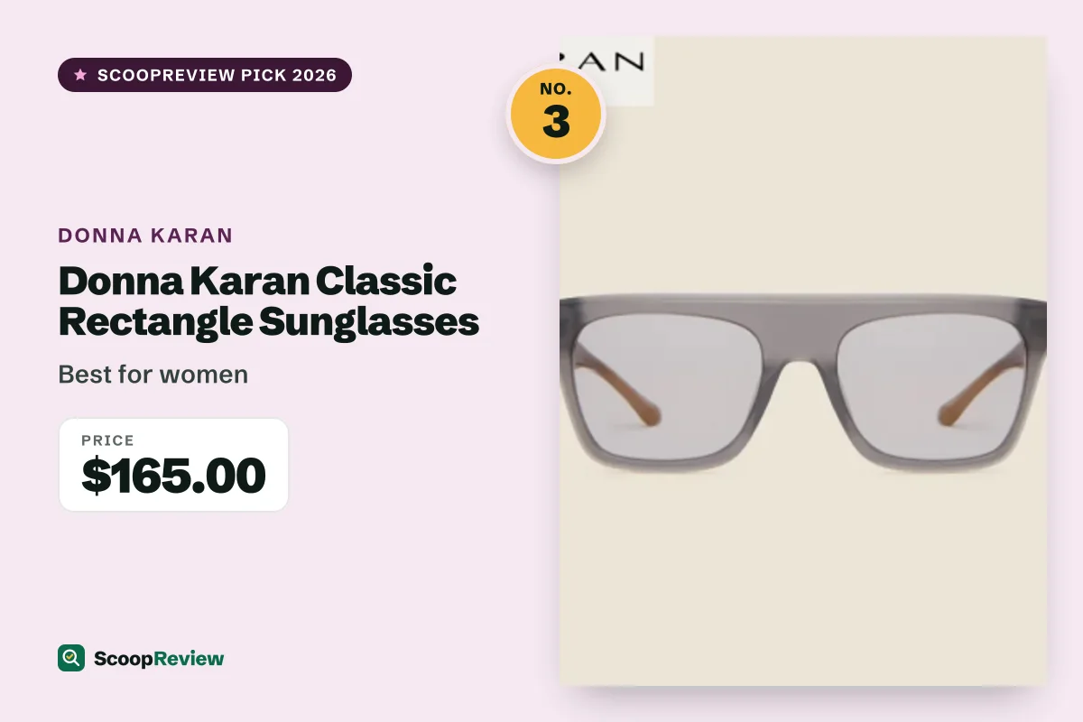 Donna Karan Classic Rectangle Sunglasses – Best for women
