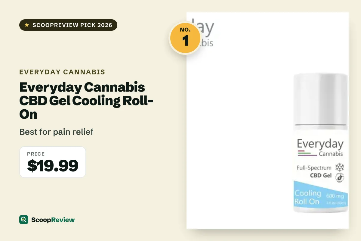 Everyday Cannabis CBD Gel Cooling Roll-On – Best for pain relief