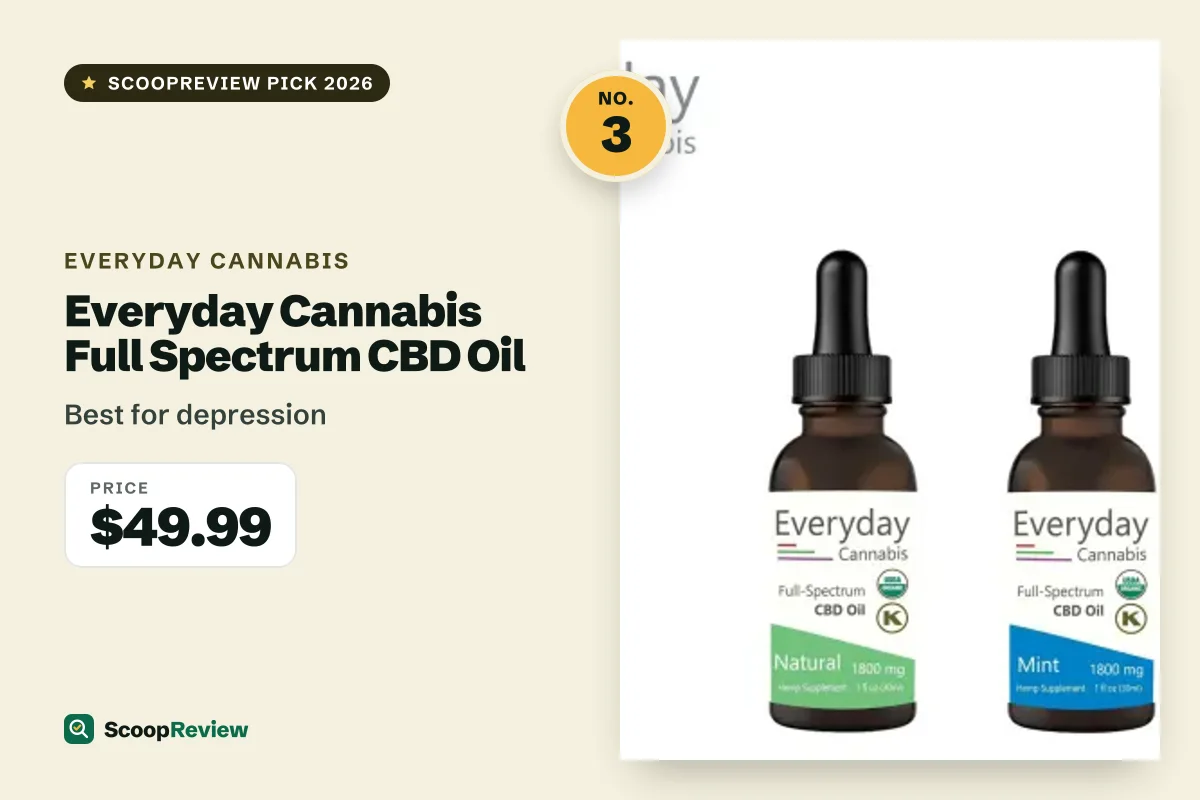 Everyday Cannabis Full Spectrum CBD Oil – Best for depression