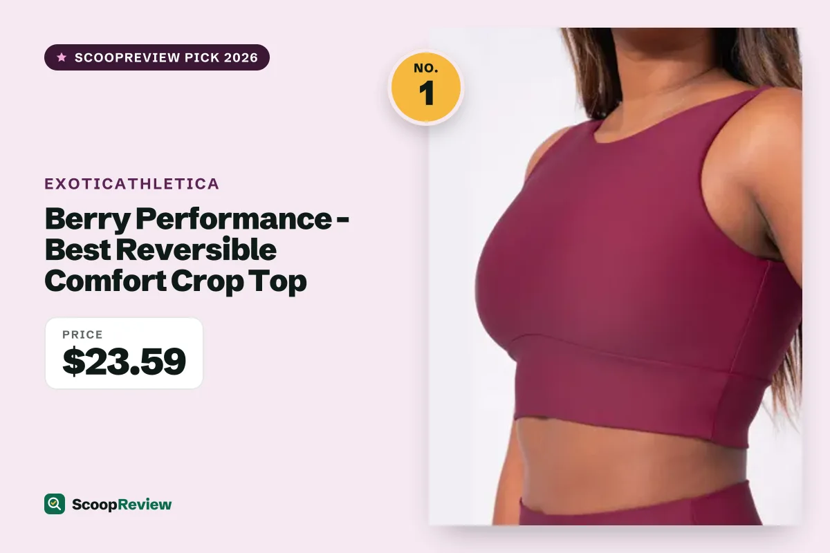 Berry Performance - Best Reversible Comfort Crop Top
