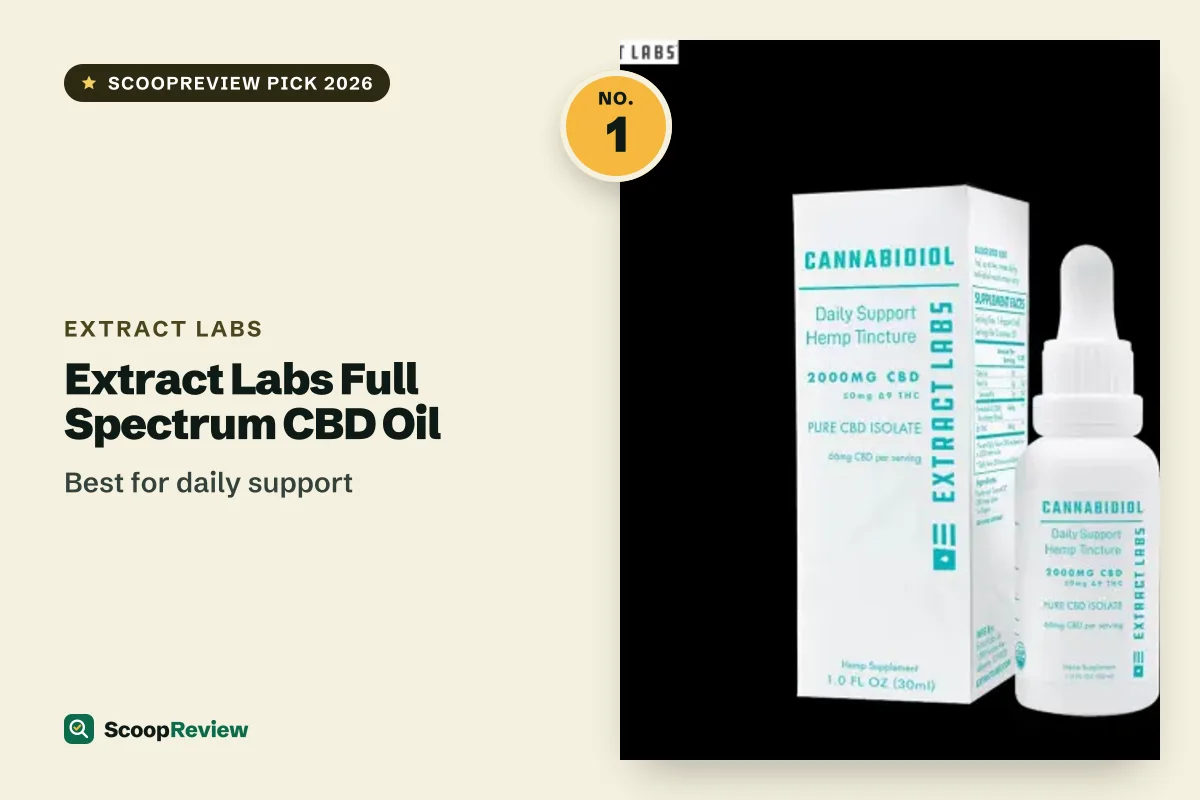 Extract Labs Full Spectrum CBD Oil – Best for daily support