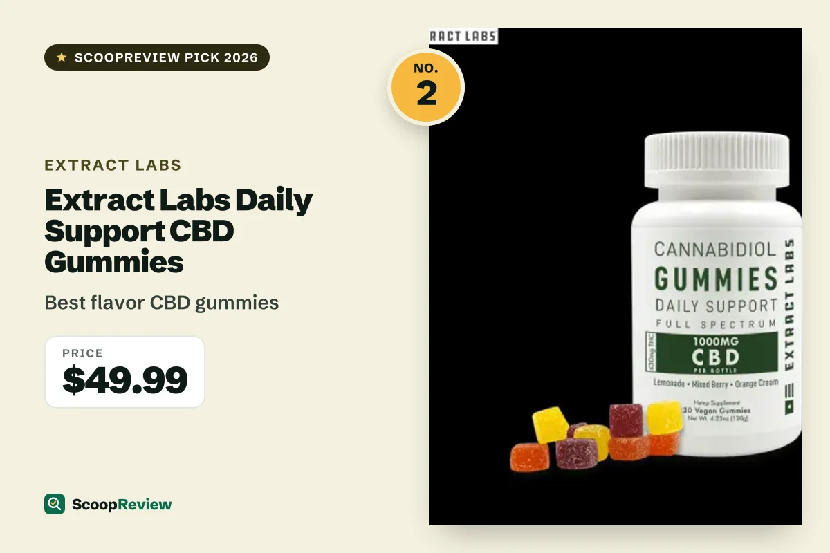 Extract Labs Daily Support CBD Gummies – Best flavor CBD gummies