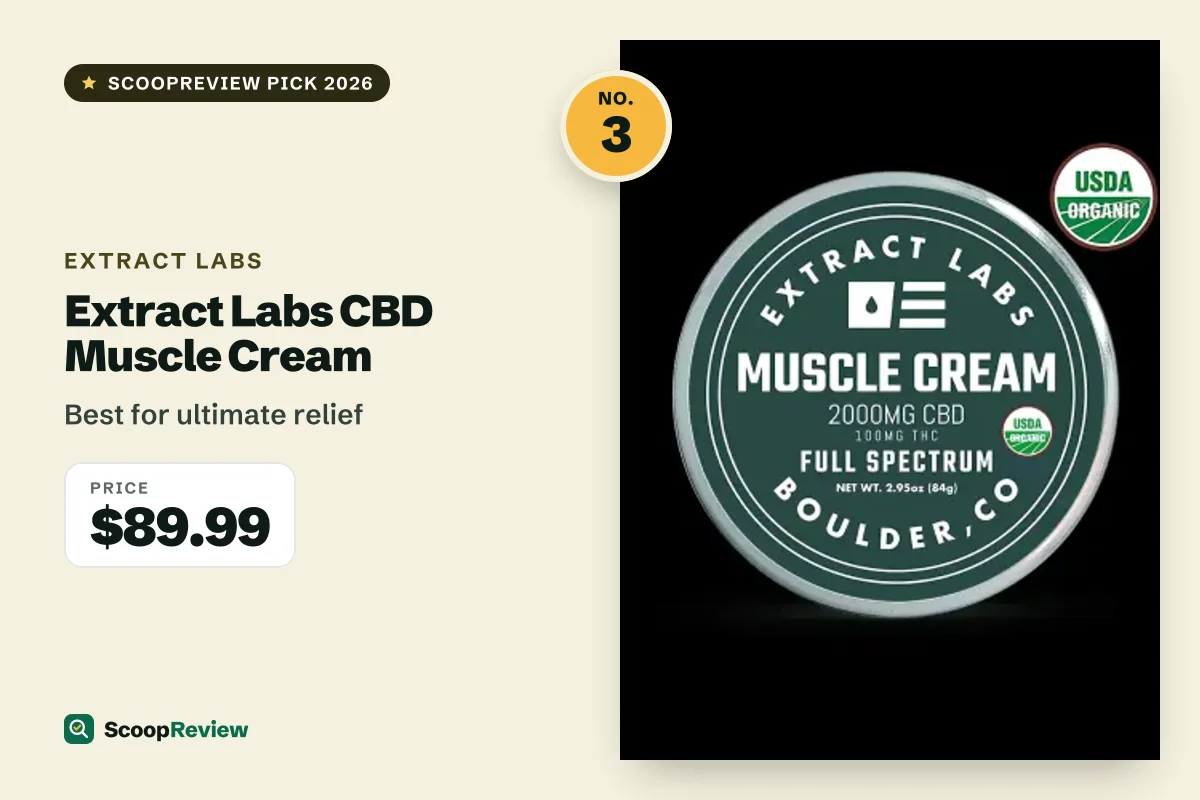 Extract Labs CBD Muscle Cream – Best for ultimate relief