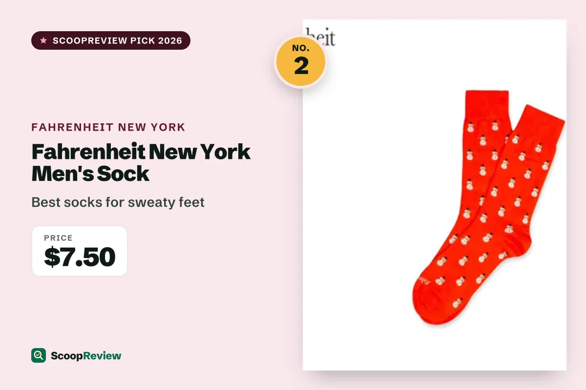 Fahrenheit New York Men's Sock – Best socks for sweaty feet