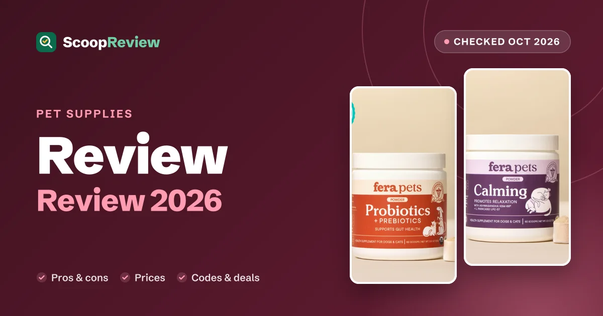 Fera Pets Natural Pet Supplements You Can Trust review 2026