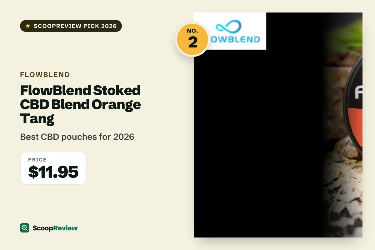 FlowBlend Stoked CBD Blend Orange Tang – Best CBD pouches for 2026