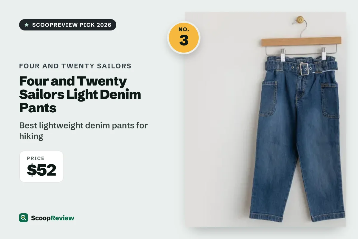 Four and Twenty Sailors Light Denim Pants – Best lightweight denim pants for hiking
