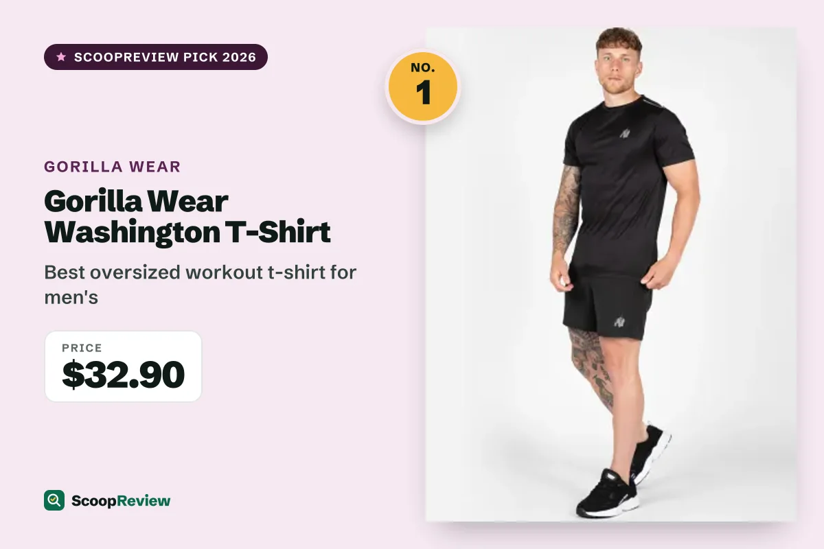 Gorilla Wear Washington T-Shirt – Best oversized workout t-shirt for men's