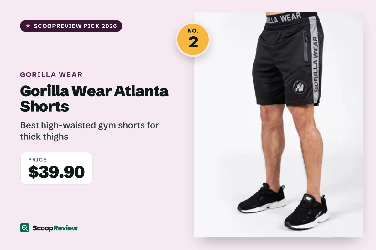 Gorilla Wear Atlanta Shorts – Best high-waisted gym shorts for thick thighs
