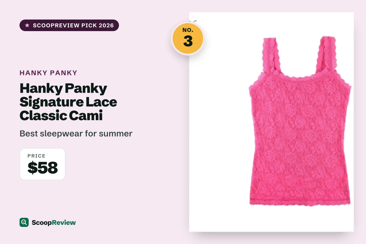 Hanky Panky Signature Lace Classic Cami – Best sleepwear for summer