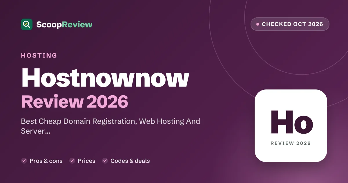 Hostnownow review 2026