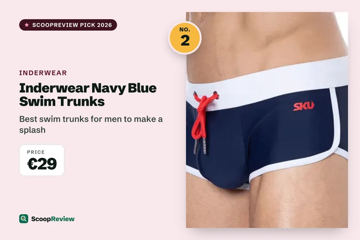 Inderwear Navy Blue Swim Trunks – Best swim trunks for men to make a splash