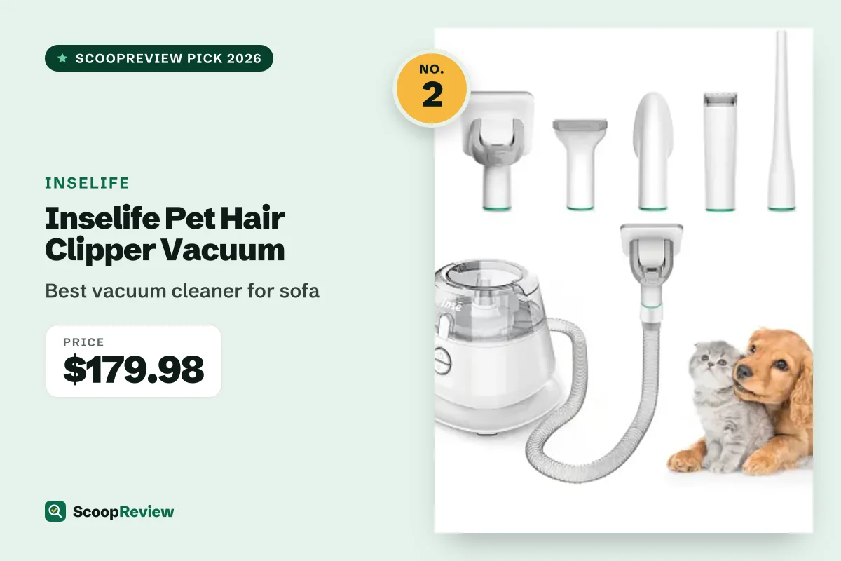 Inselife Pet Hair Clipper Vacuum – Best vacuum cleaner for sofa