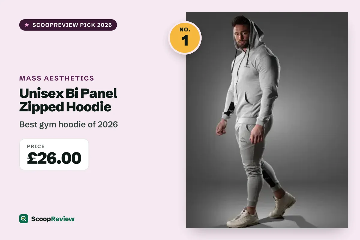 Unisex Bi Panel Zipped Hoodie – Best gym hoodie of 2026
