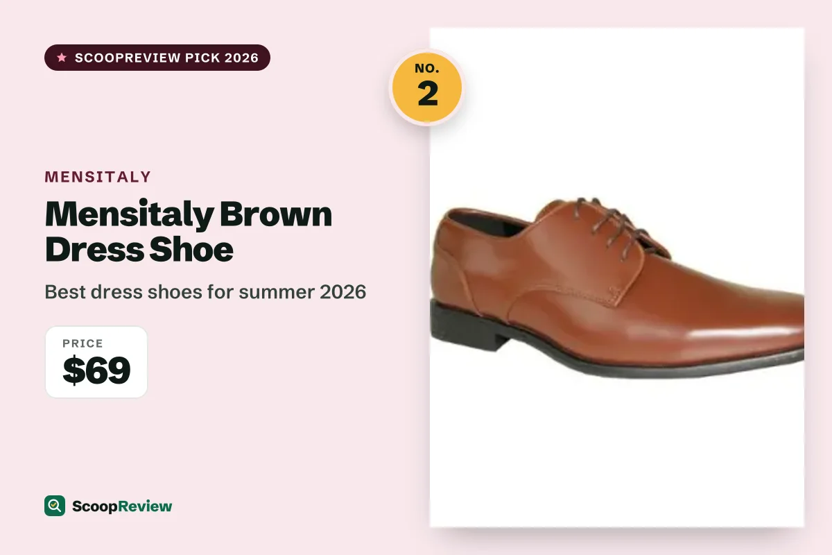 Mensitaly Brown Dress Shoe – Best dress shoes for summer 2026