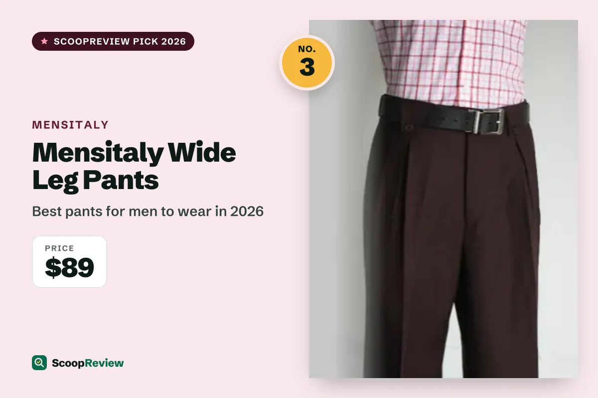 Mensitaly Wide Leg Pants – Best pants for men to wear in 2026