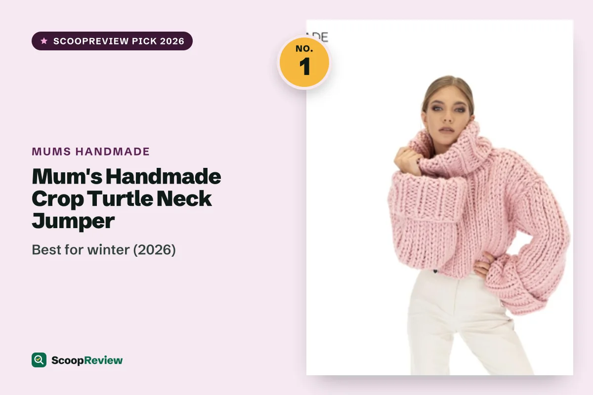 Mum's Handmade Crop Turtle Neck Jumper – Best for winter (2026)