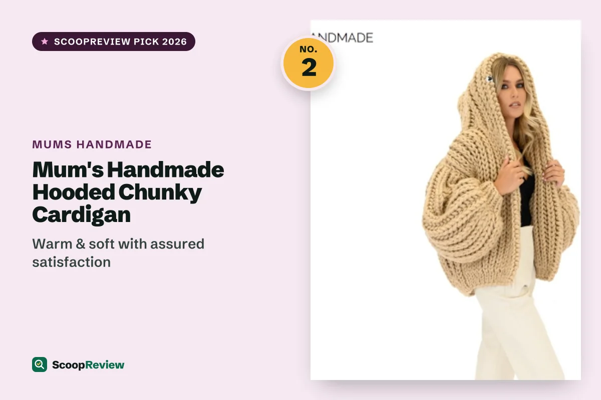 Mum's Handmade Hooded Chunky Cardigan – Warm & soft with assured satisfaction