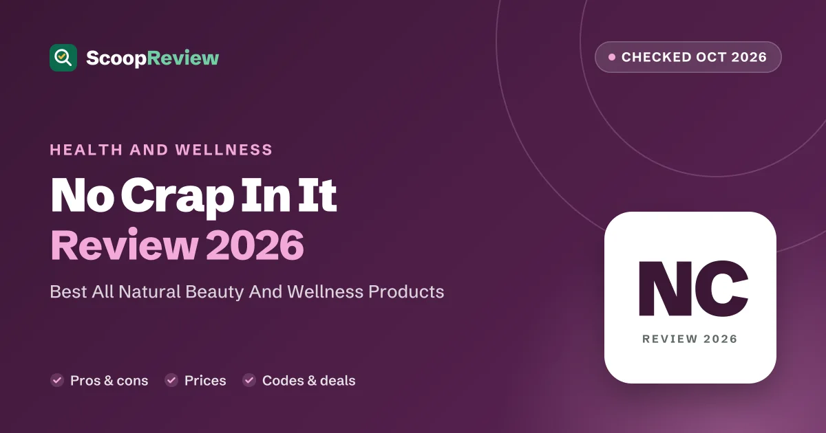 No Crap In It review 2026