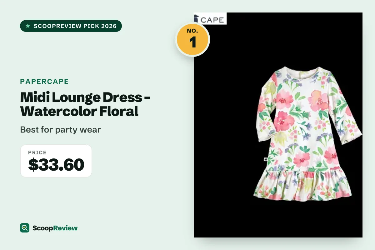 Midi Lounge Dress - Watercolor Floral – Best for party wear