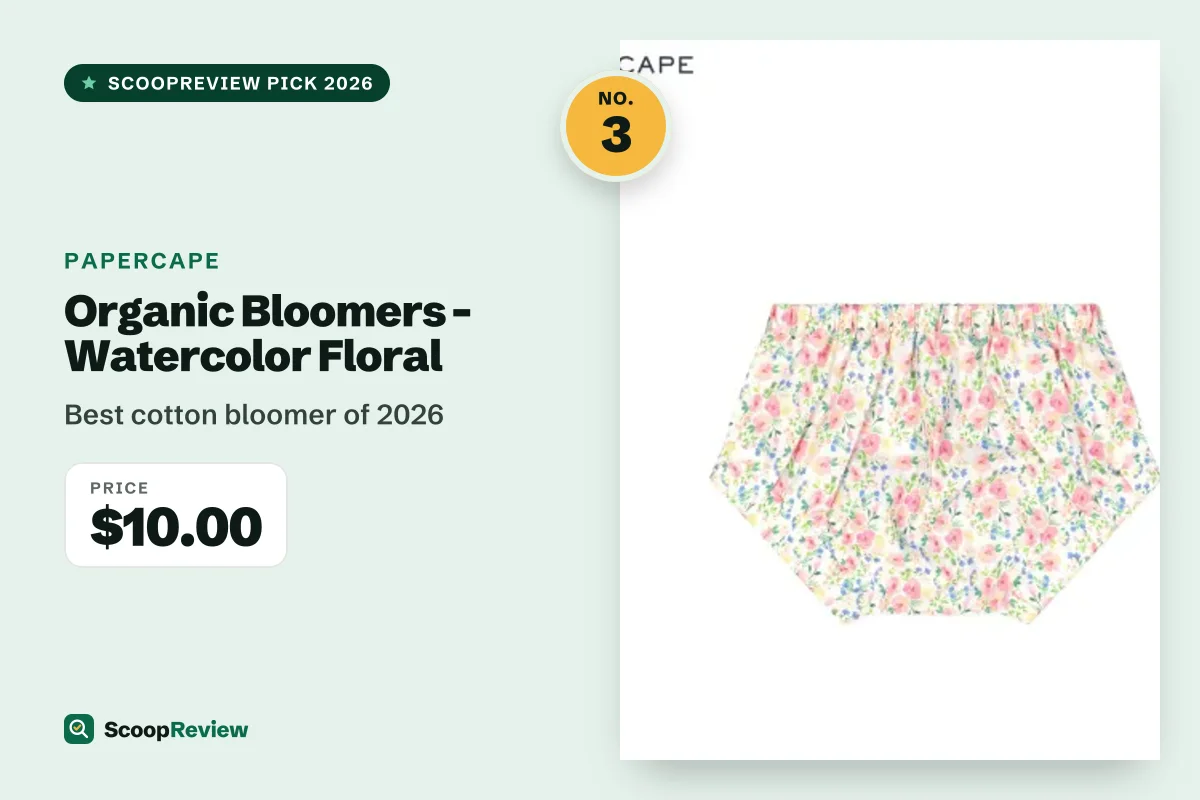 Organic Bloomers - Watercolor Floral – Best cotton bloomer of 2026