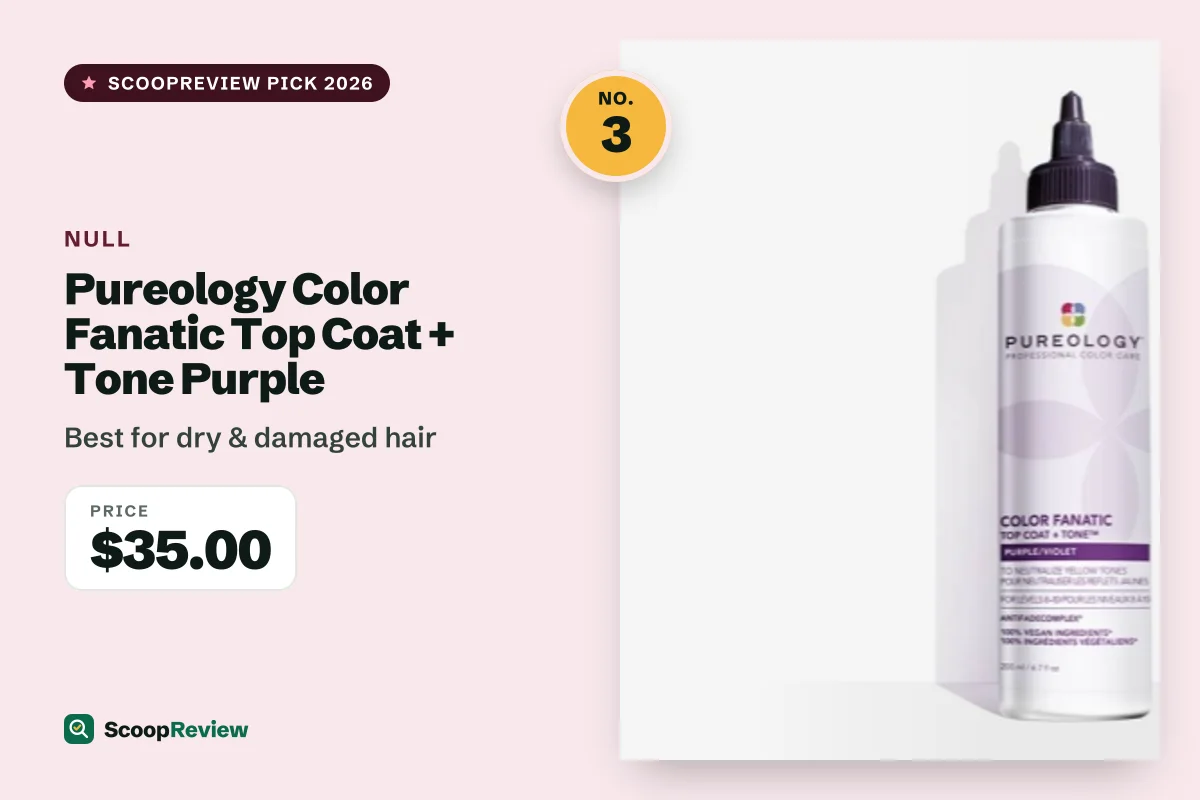 Pureology Color Fanatic Top Coat + Tone Purple – Best for dry & damaged hair