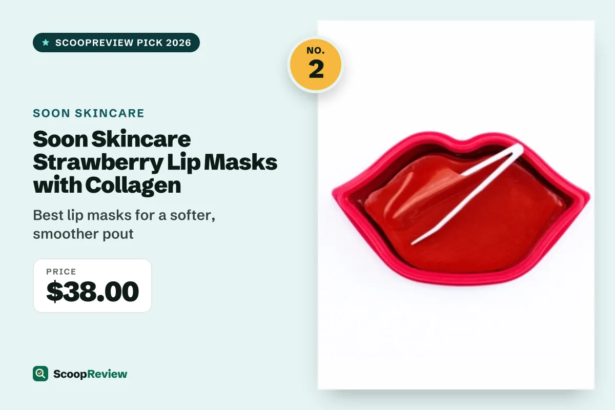Soon Skincare Strawberry Lip Masks with Collagen – Best lip masks for a softer, smoother pout
