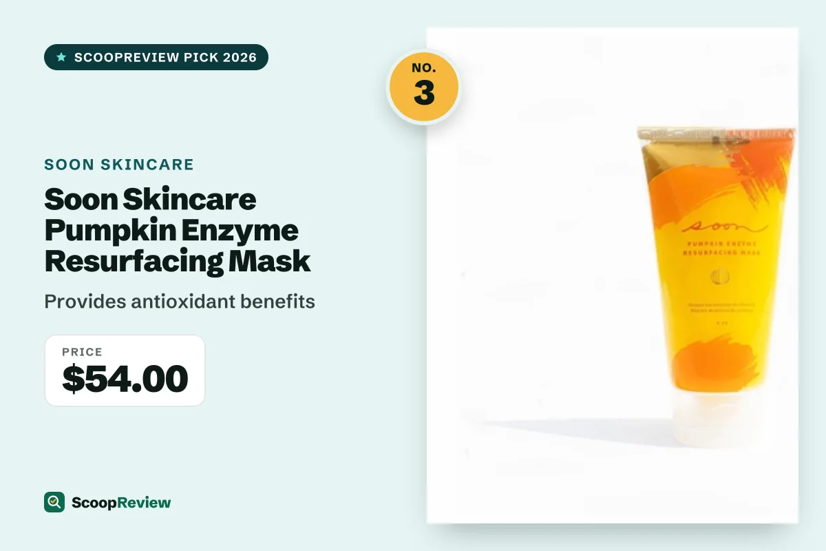 Soon Skincare Pumpkin Enzyme Resurfacing Mask – Provides antioxidant benefits