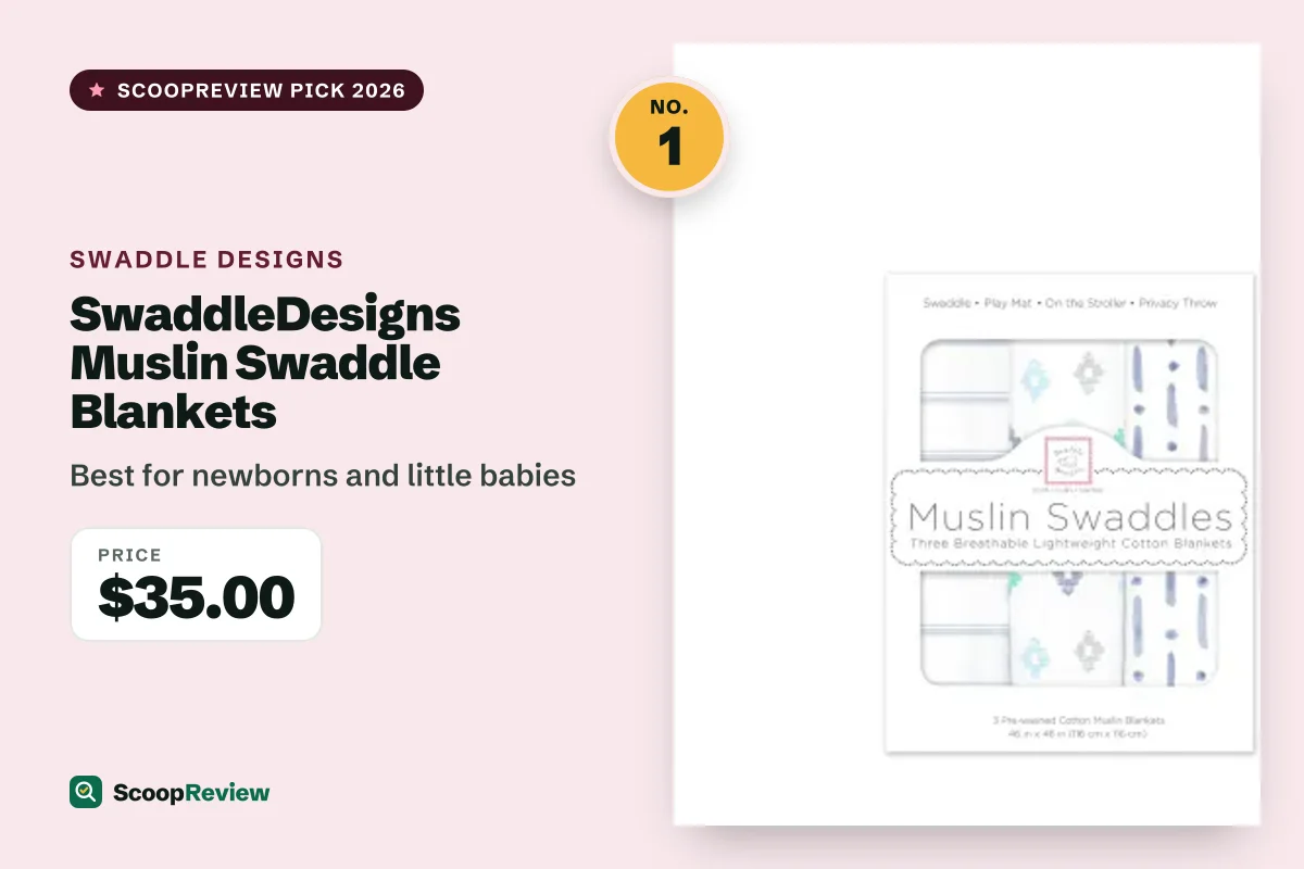 SwaddleDesigns Muslin Swaddle Blankets – Best for newborns and little babies