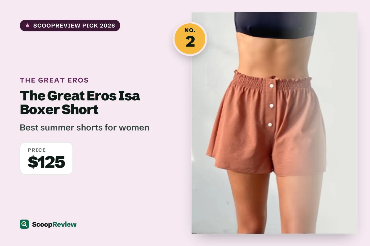 The Great Eros Isa Boxer Short – Best summer shorts for women