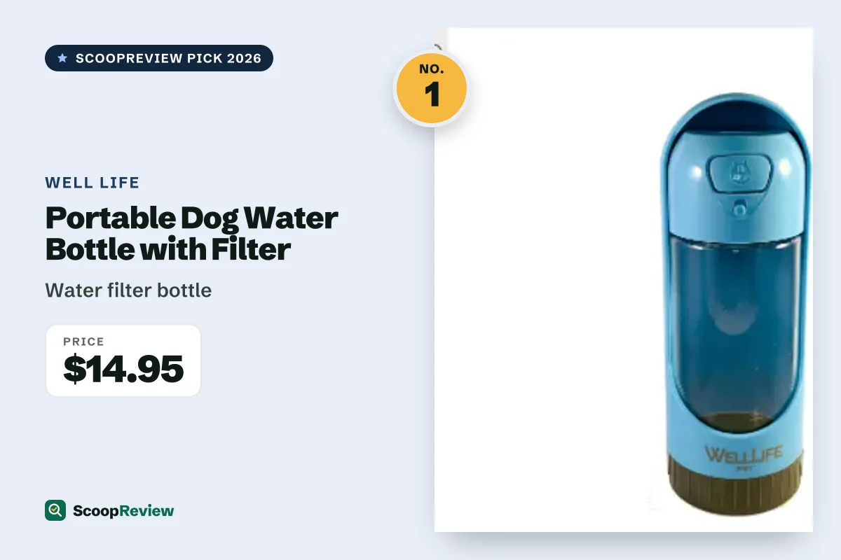 Portable Dog Water Bottle with Filter – Water filter bottle