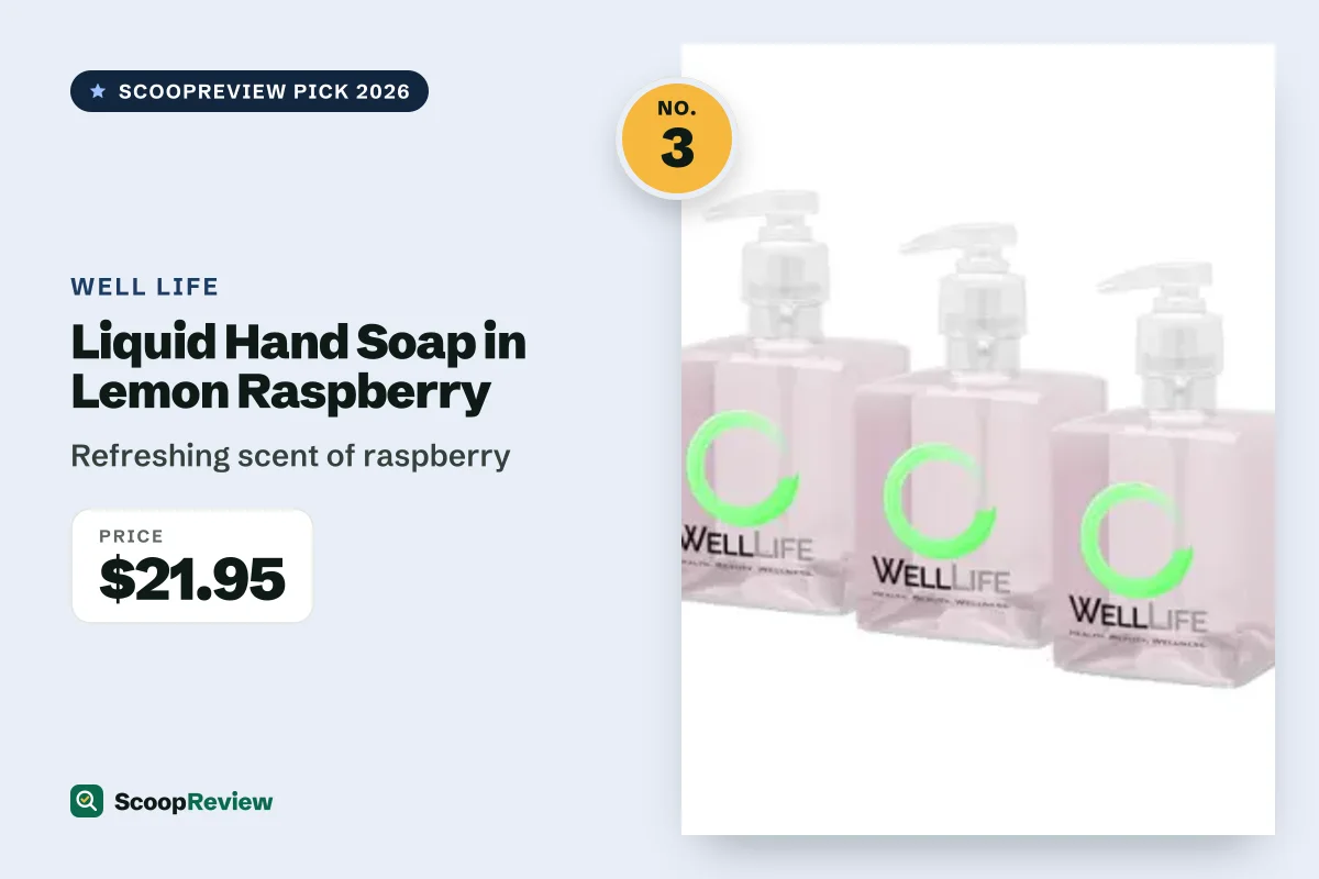 Liquid Hand Soap in Lemon Raspberry – Refreshing scent of raspberry