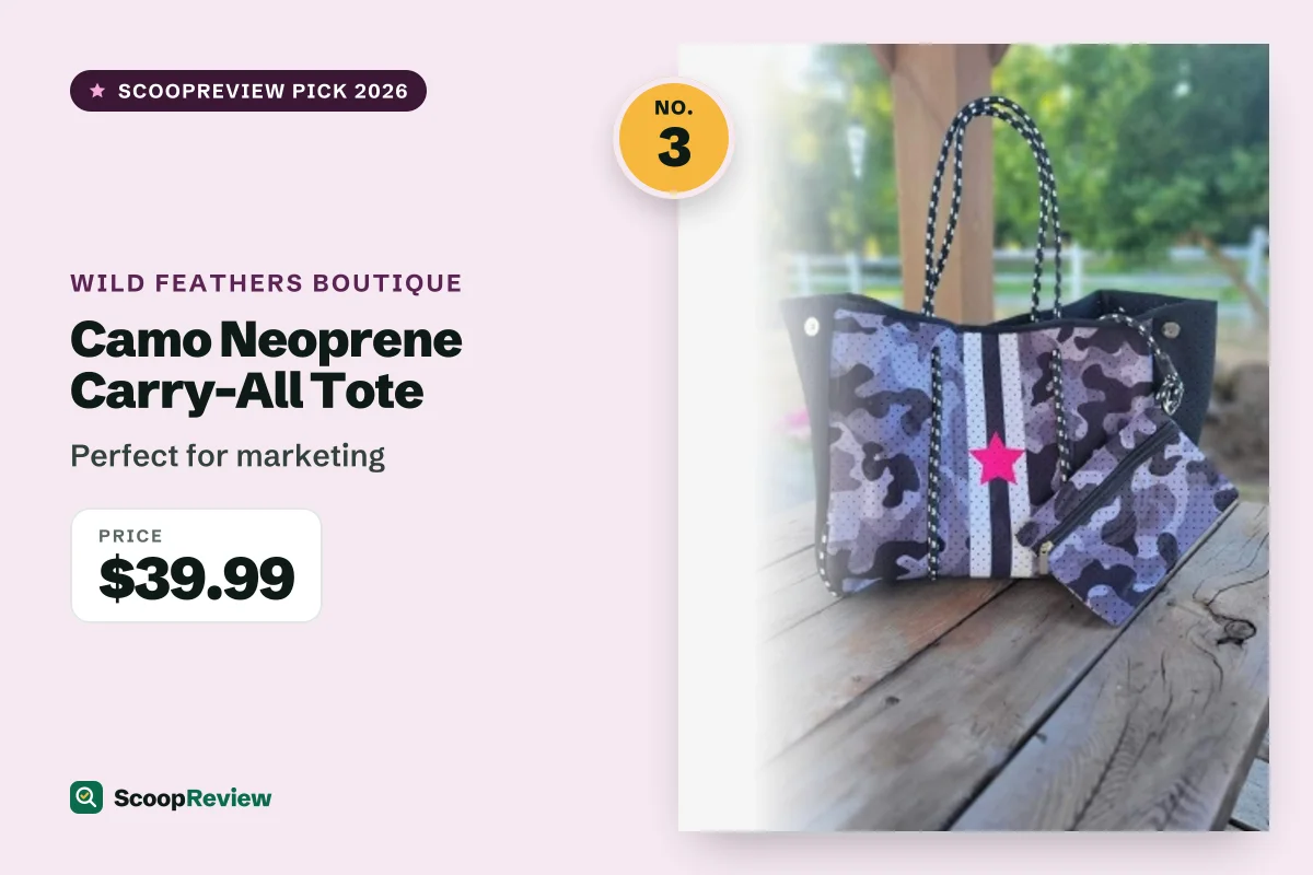 Camo Neoprene Carry-All Tote – Perfect for marketing